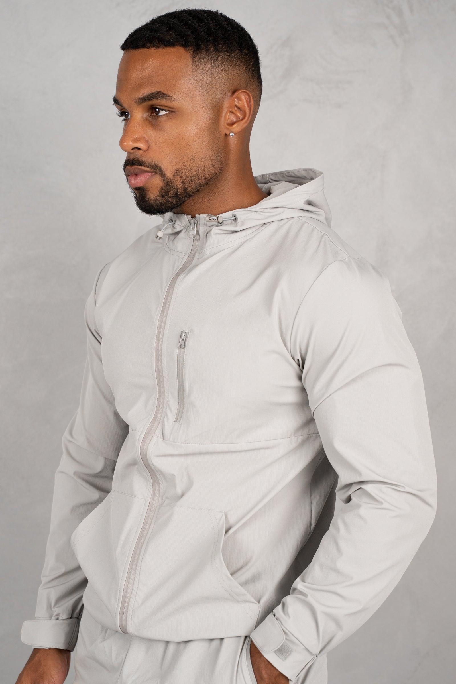 Pulse Windbreaker Jacket - Grey