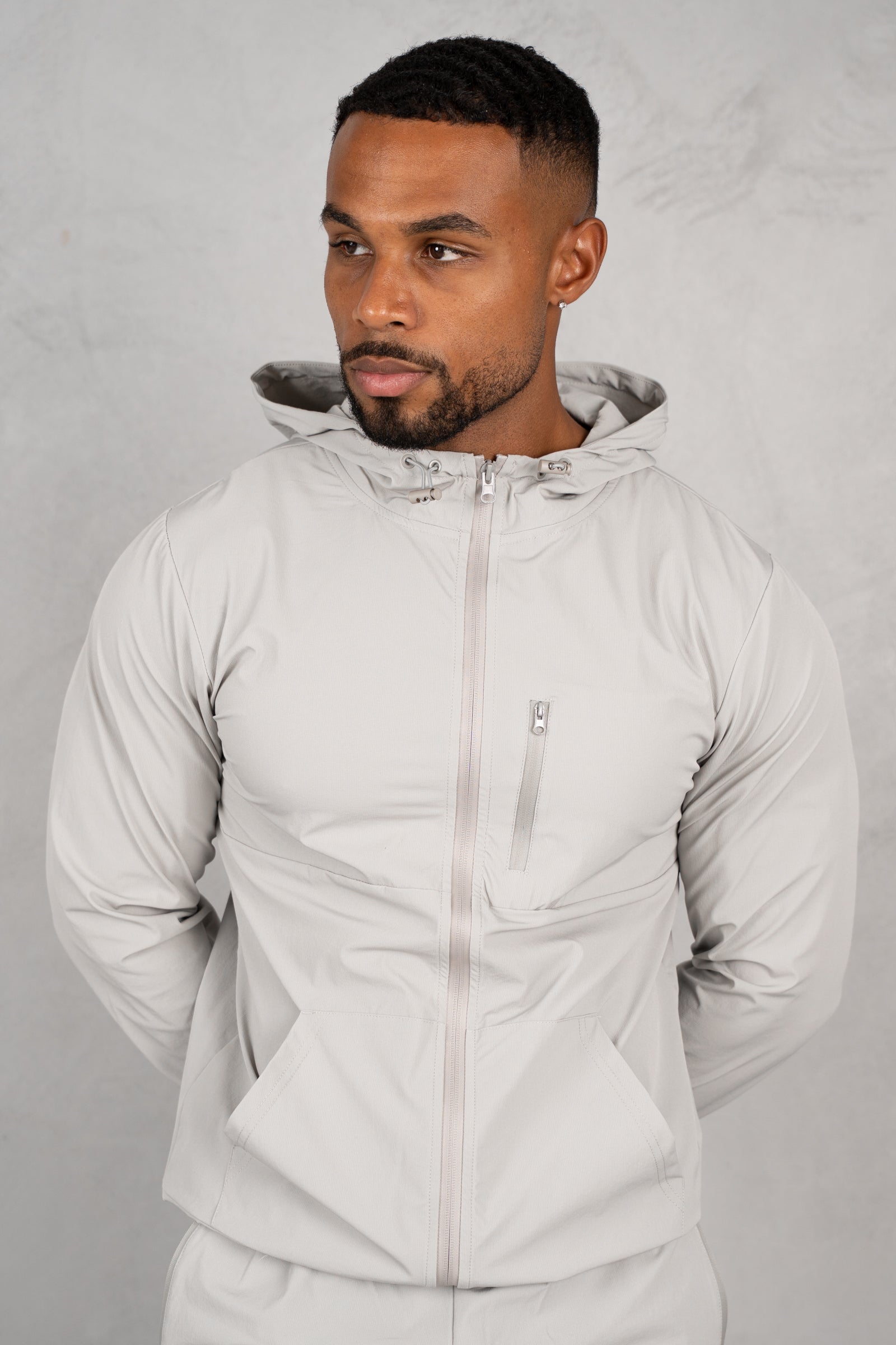 Pulse Windbreaker Jacket - Grey