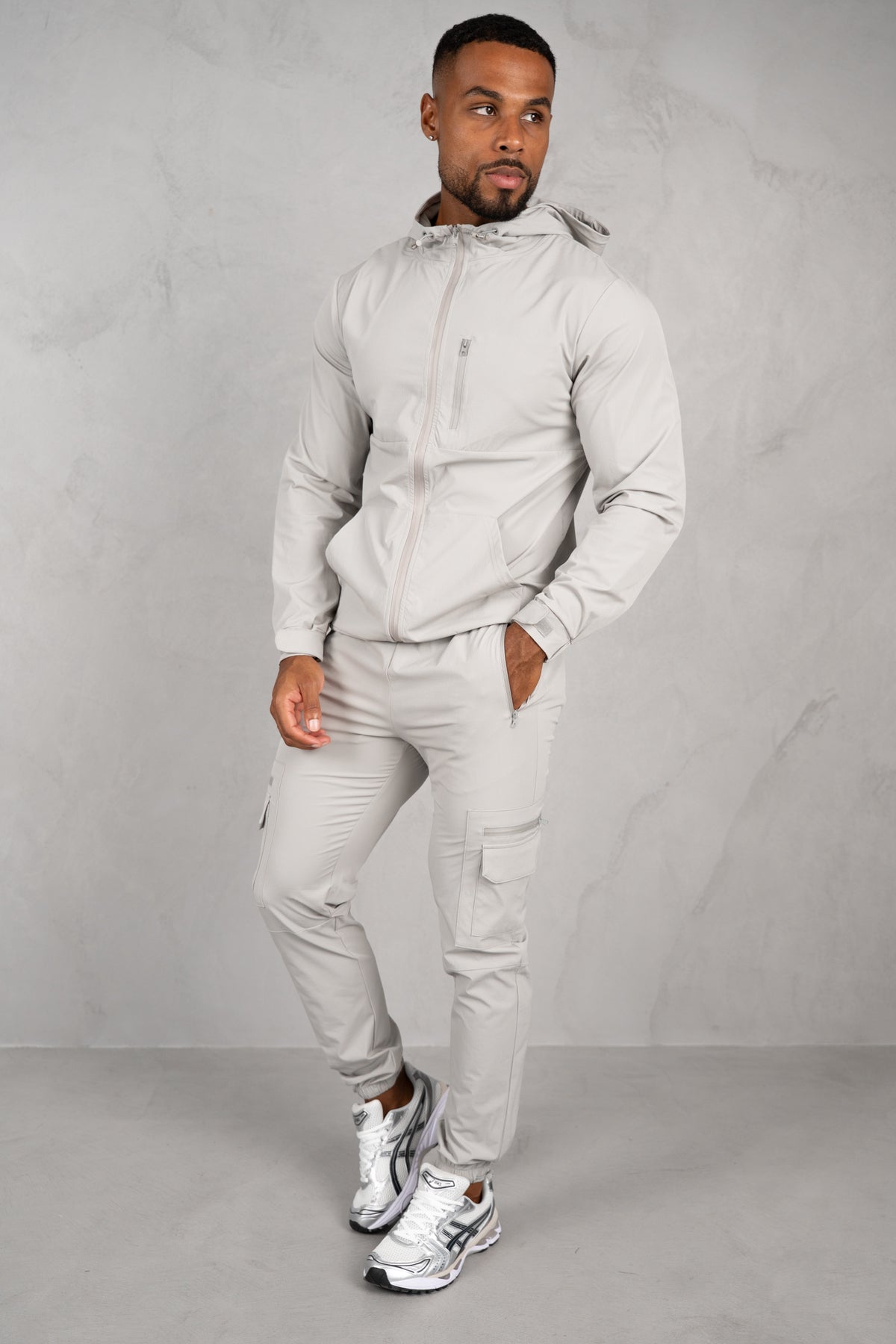 Pulse Windbreaker Jacket - Grey