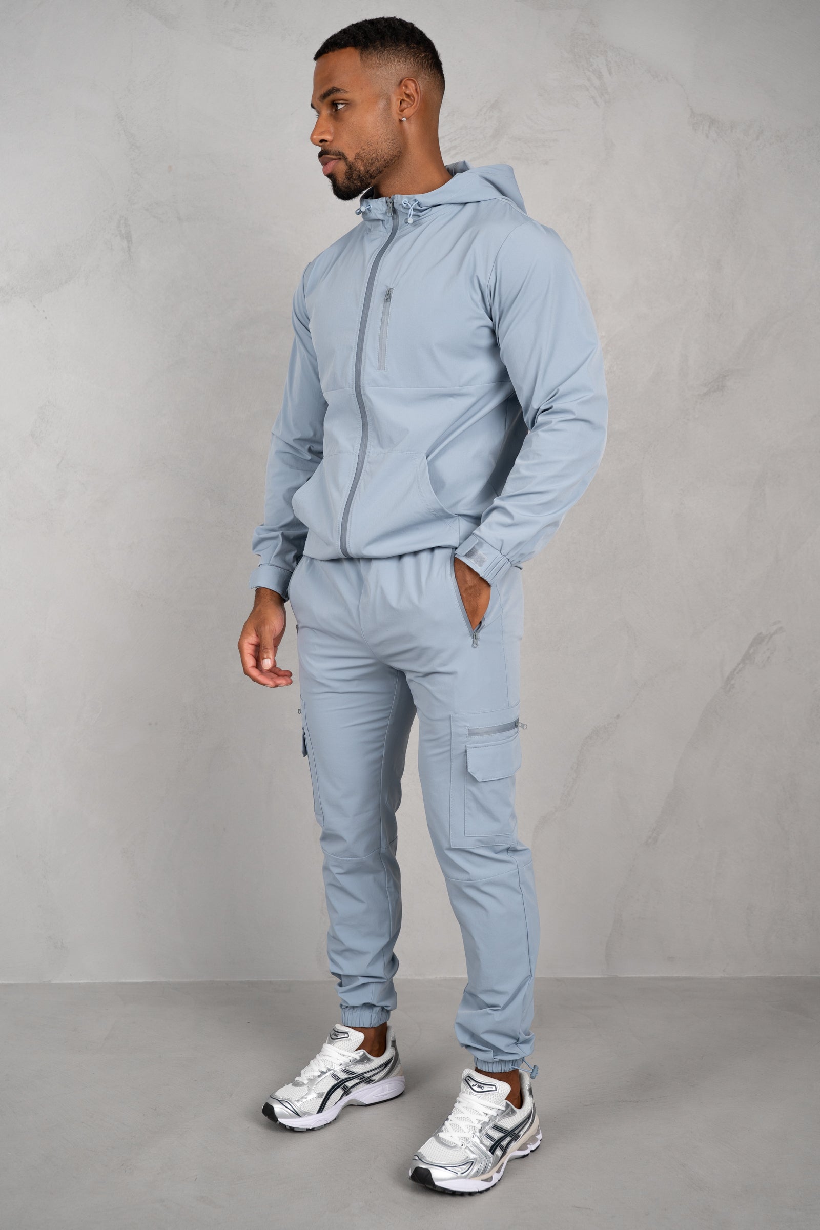 Pulse Windbreaker Jacket - Pastel Blue