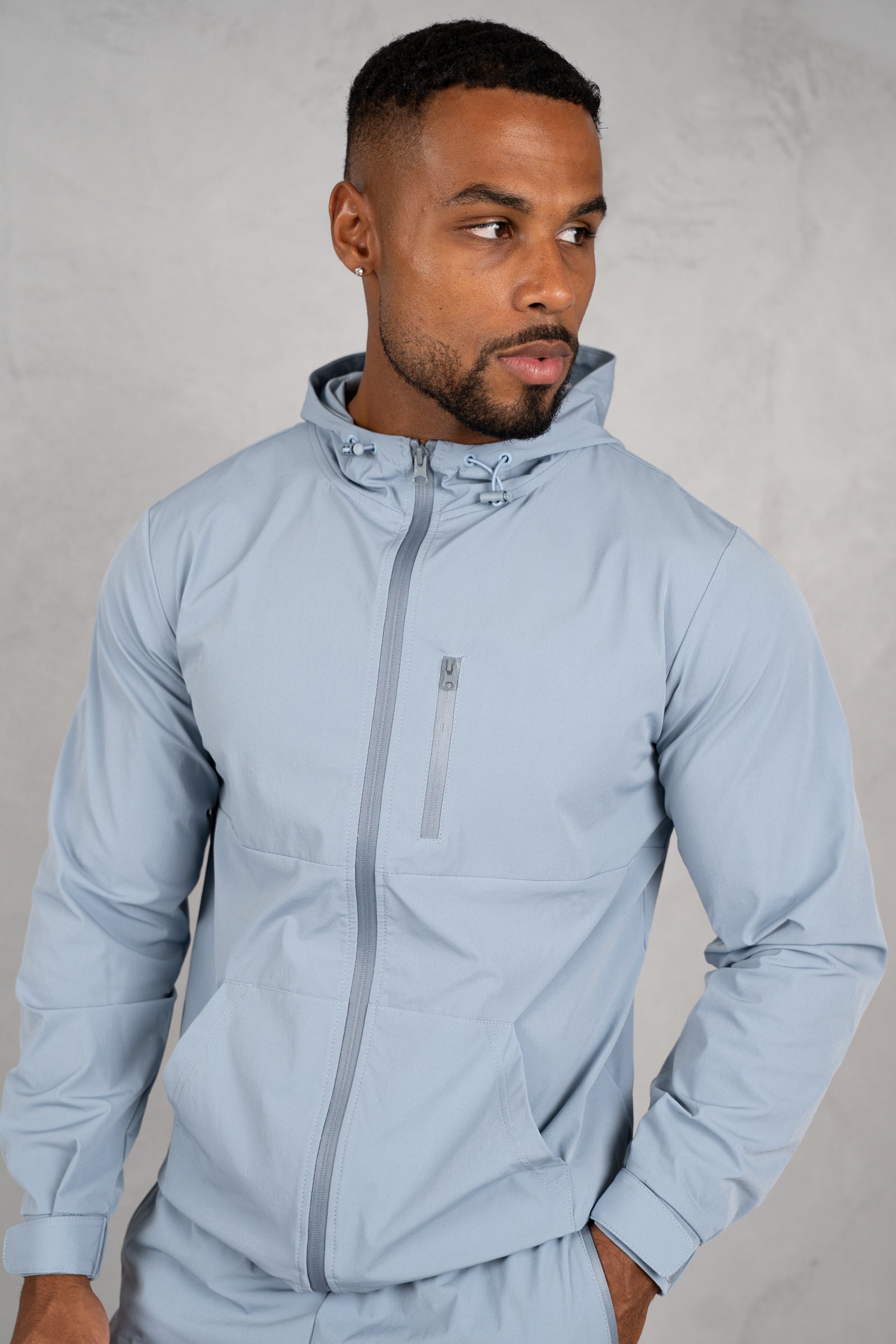 Pulse Windbreaker Jacket - Pastel Blue