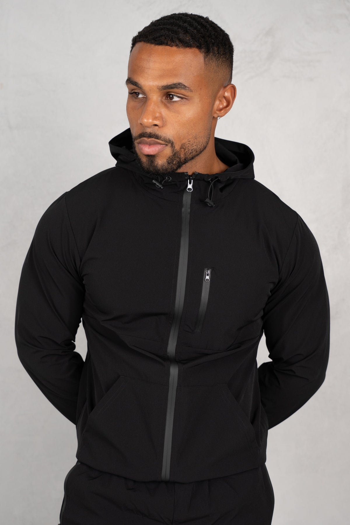 Pulse Windbreaker Jacket - Black