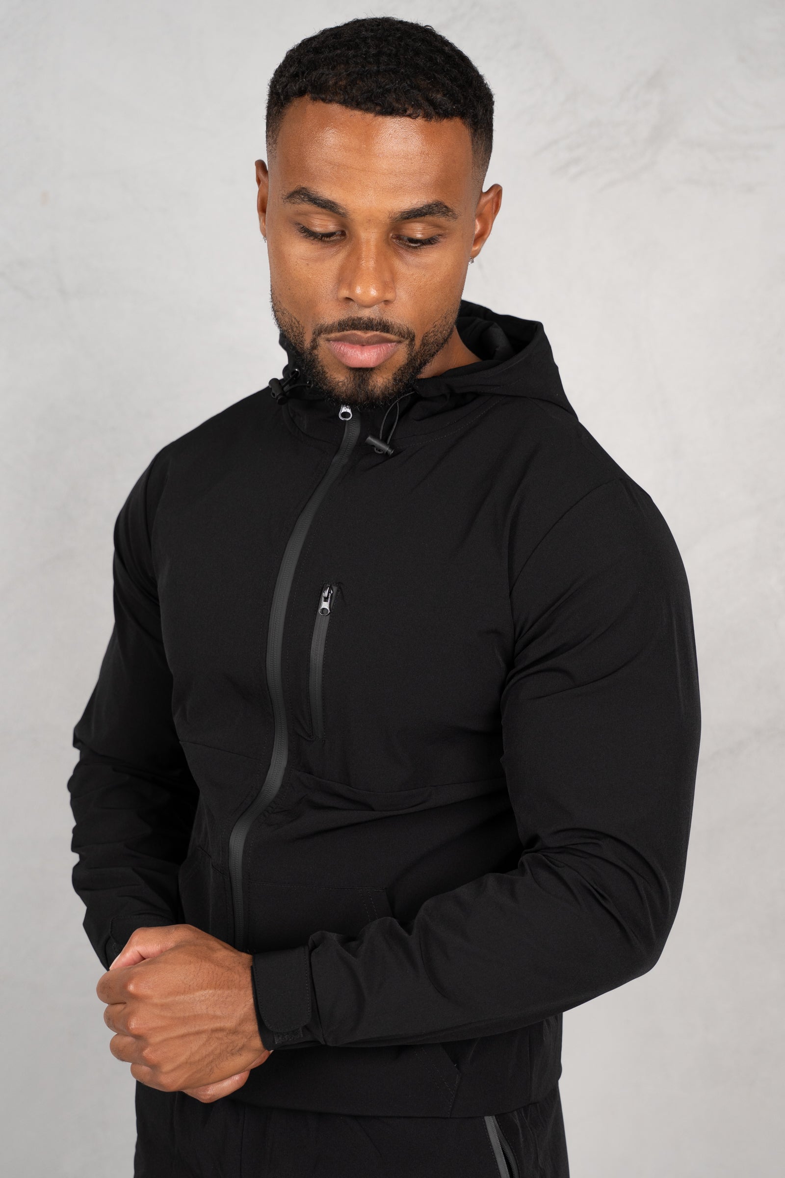 Pulse Windbreaker Jacket - Black