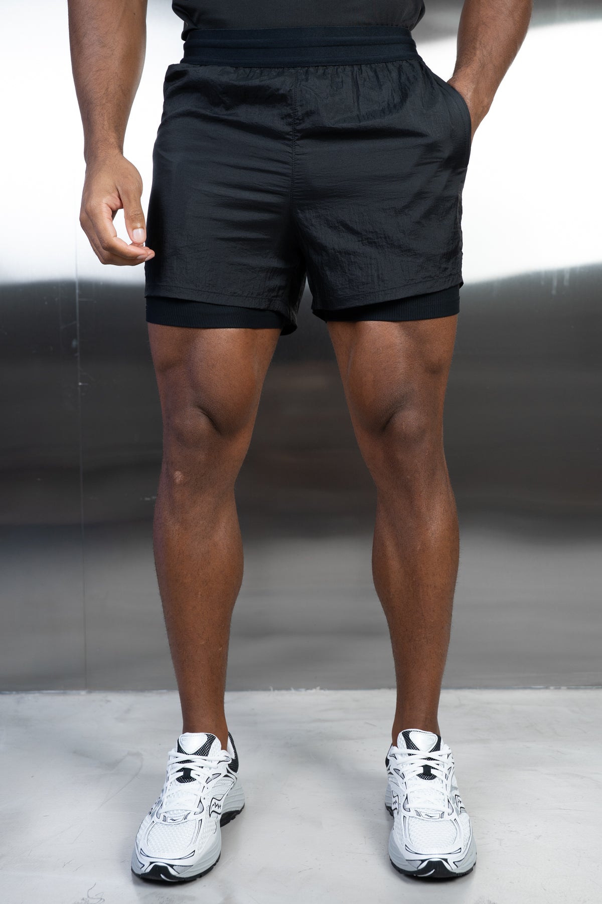 Stride 2-IN-1 Translucent Short - Black
