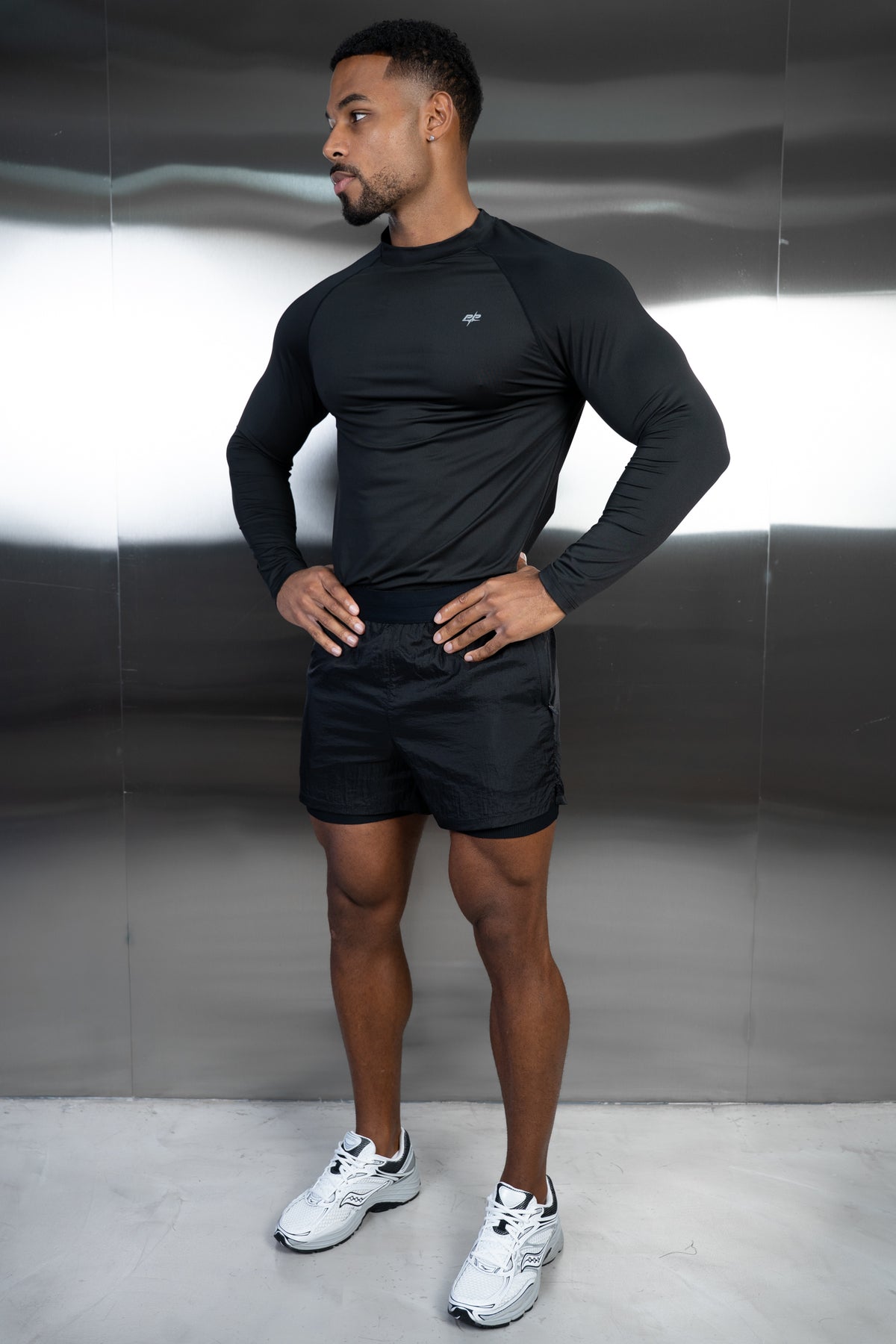 Stride Long Sleeve Training T-Shirt - Black