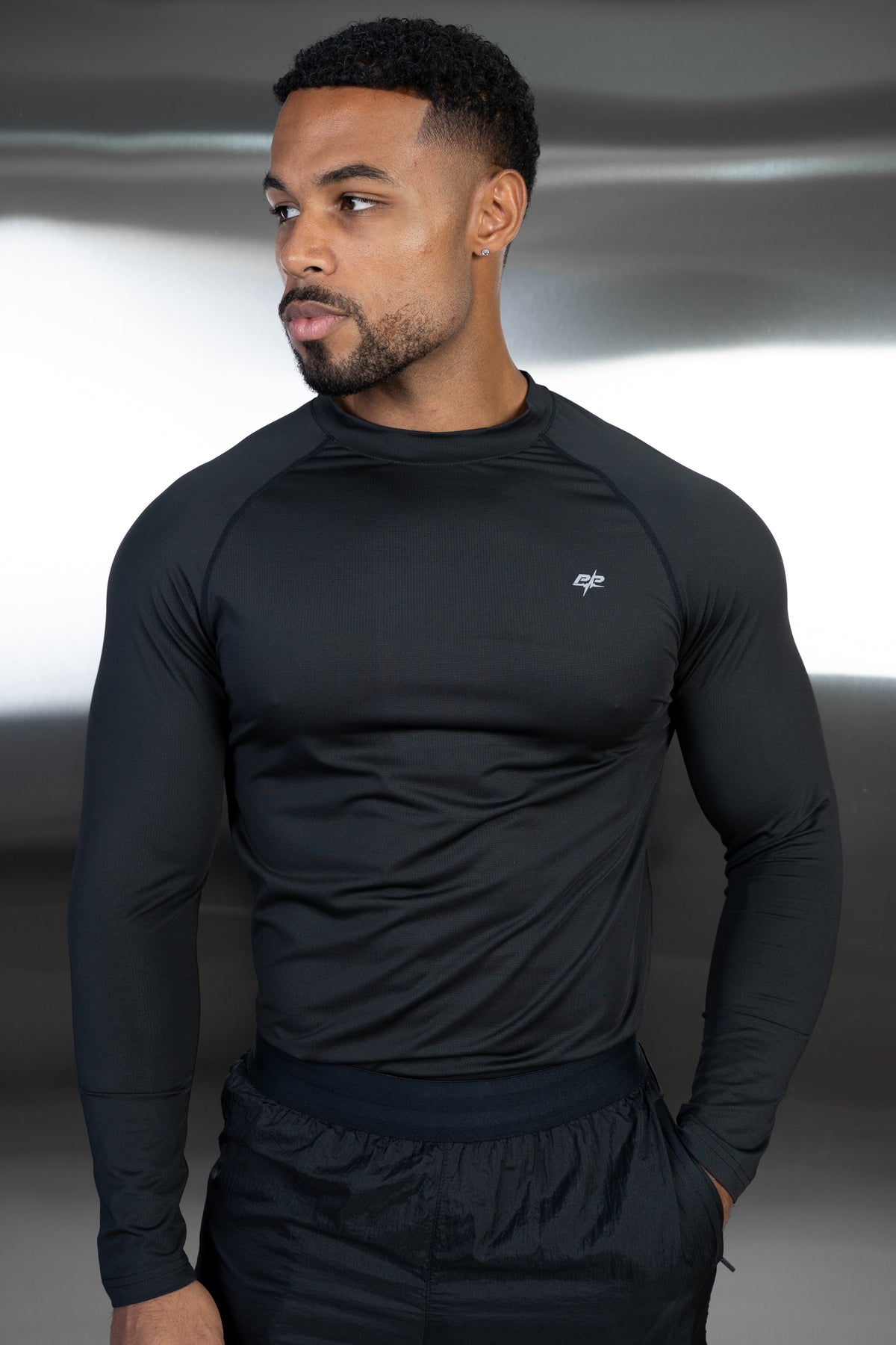 Stride Long Sleeve Training T-Shirt - Black