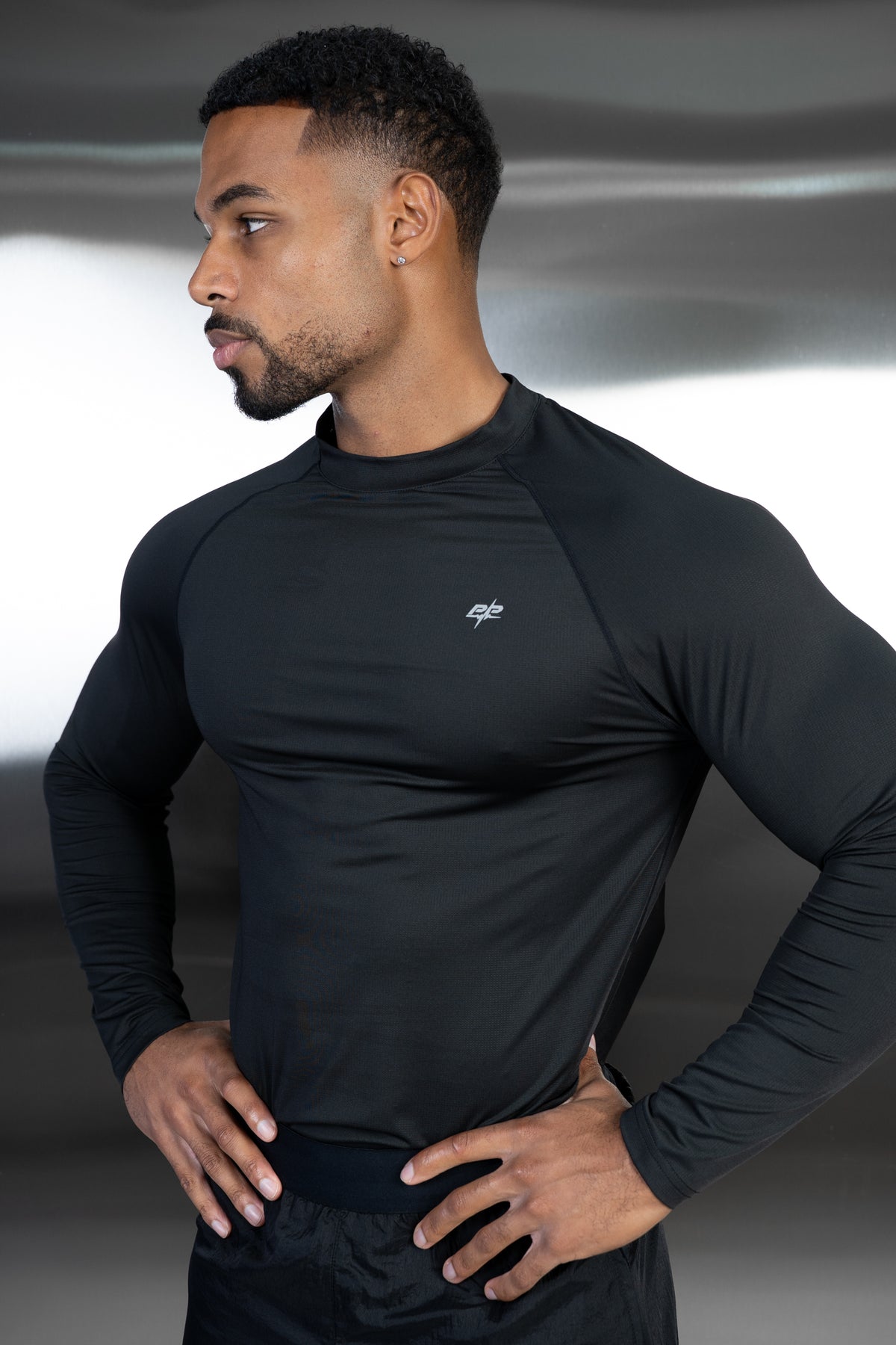 Stride Long Sleeve Training T-Shirt - Black