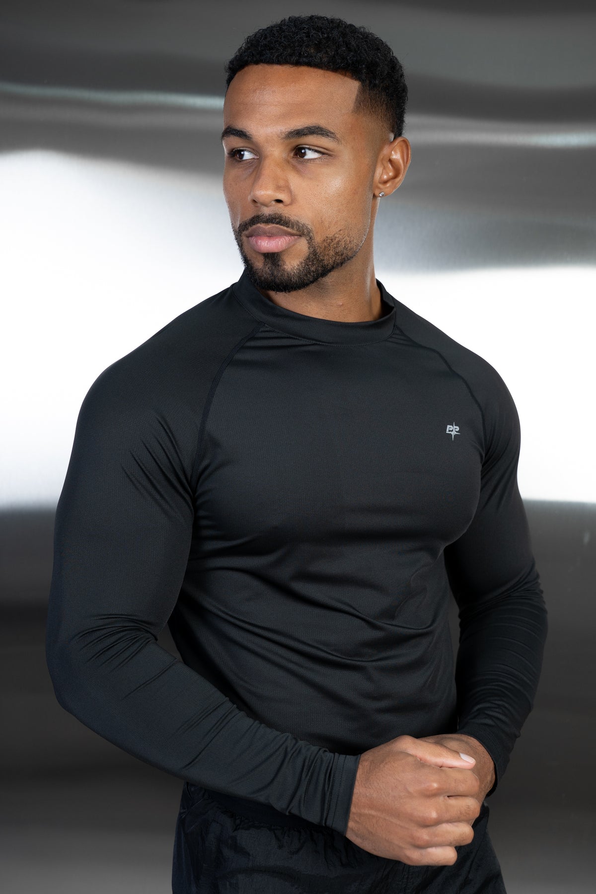 Stride Long Sleeve Training T-Shirt - Black