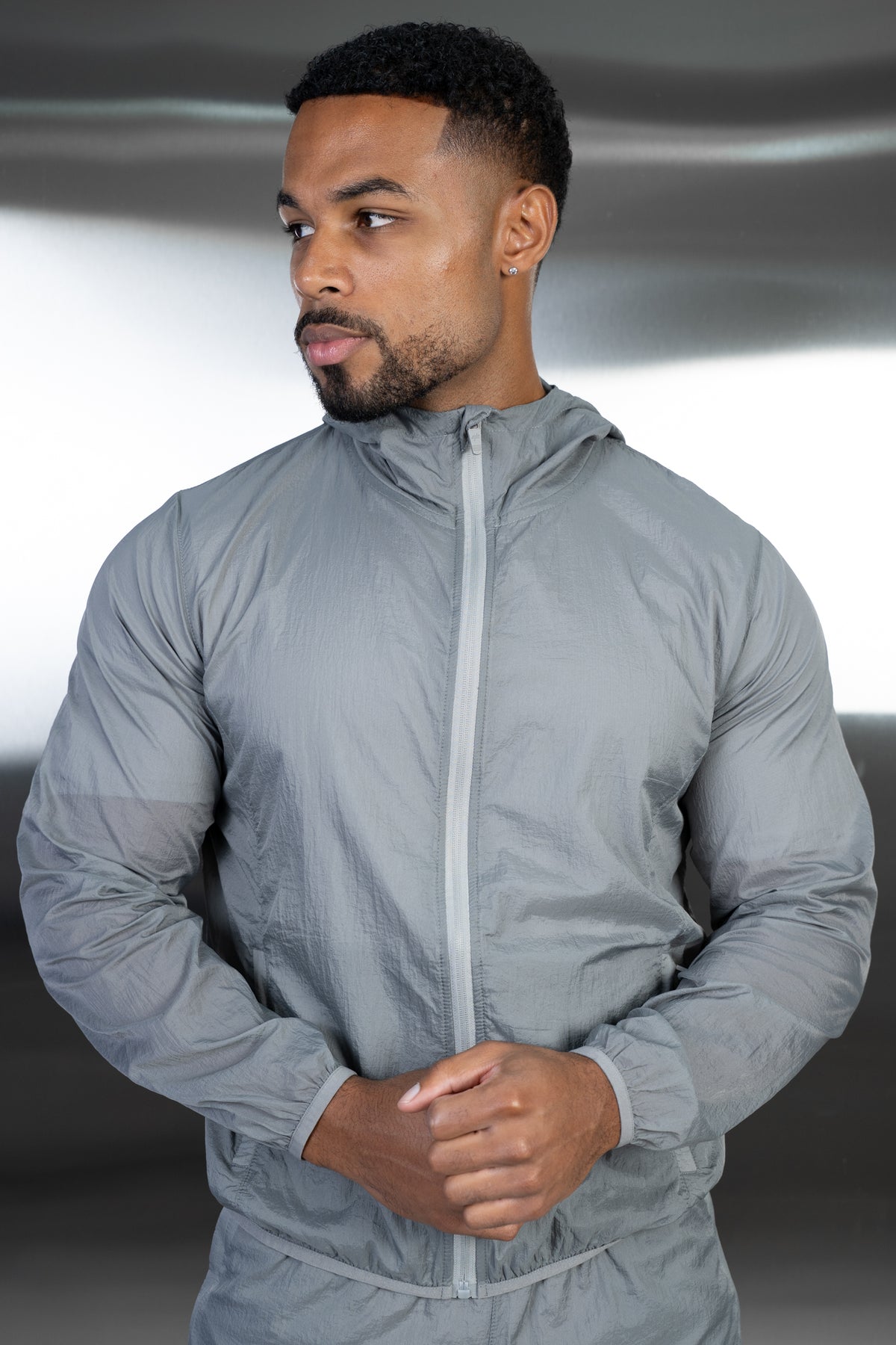 Stride Translucent Windbreaker - Grey
