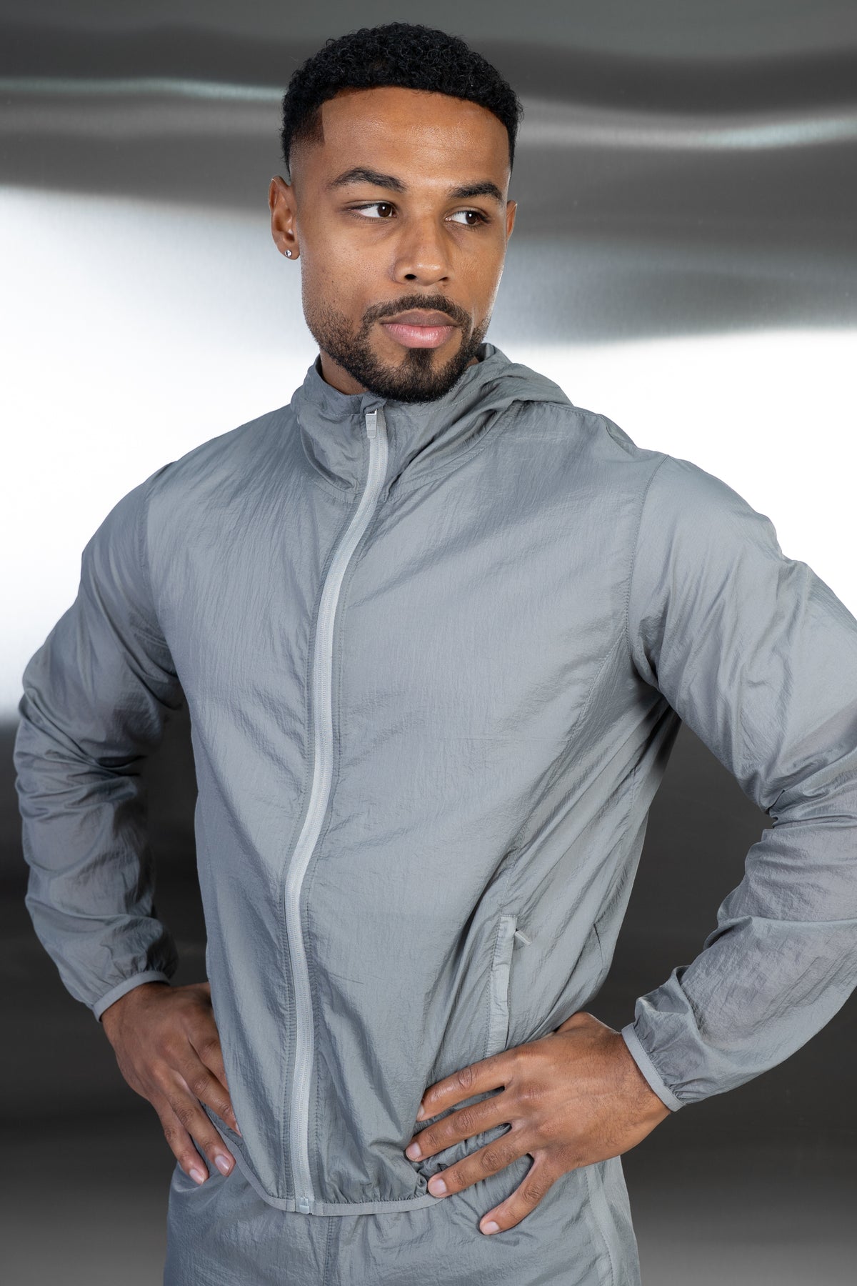 Stride Translucent Windbreaker - Grey