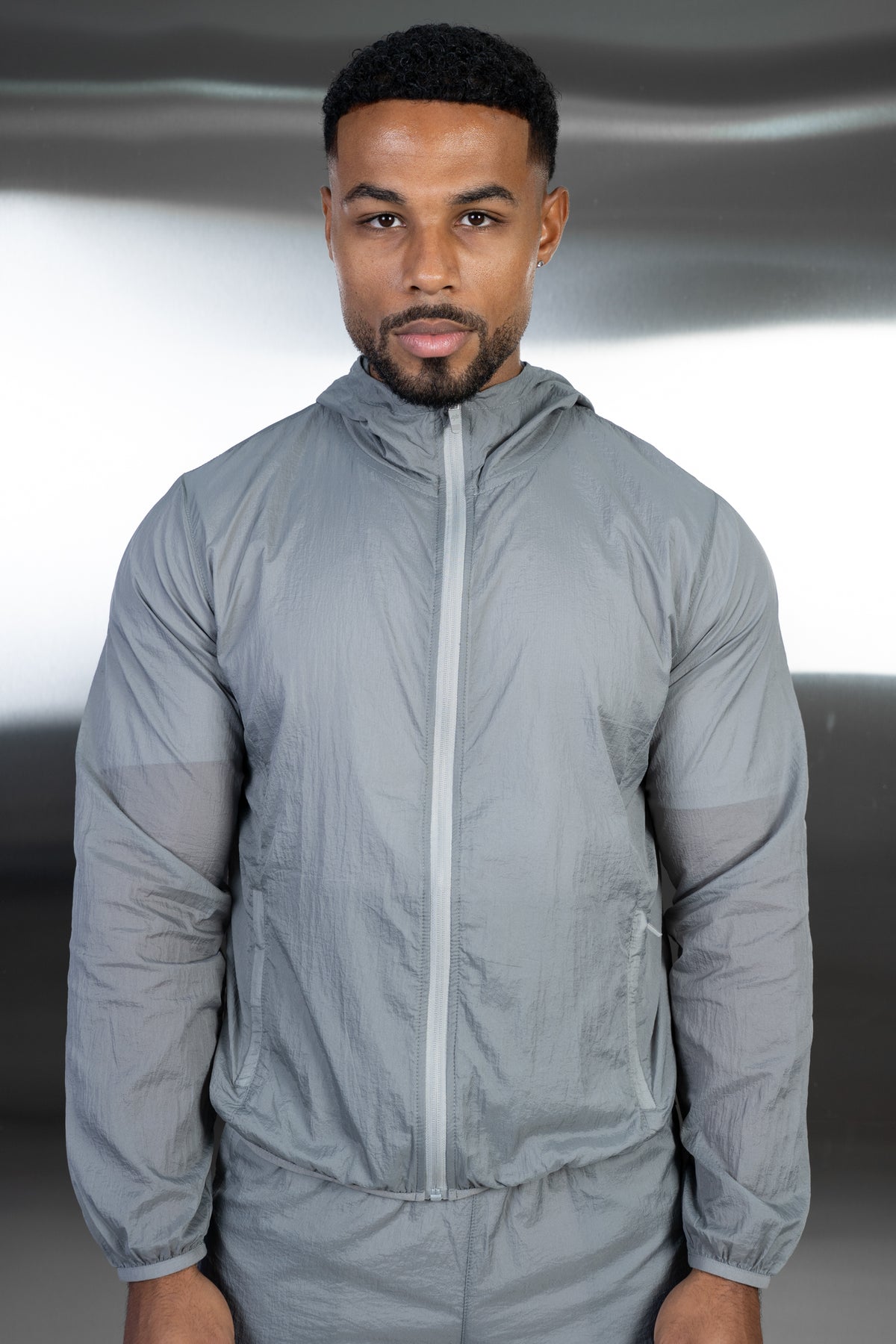 Stride Translucent Windbreaker - Grey