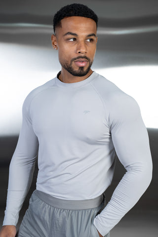 Stride Long Sleeve Training T-Shirt - Grey