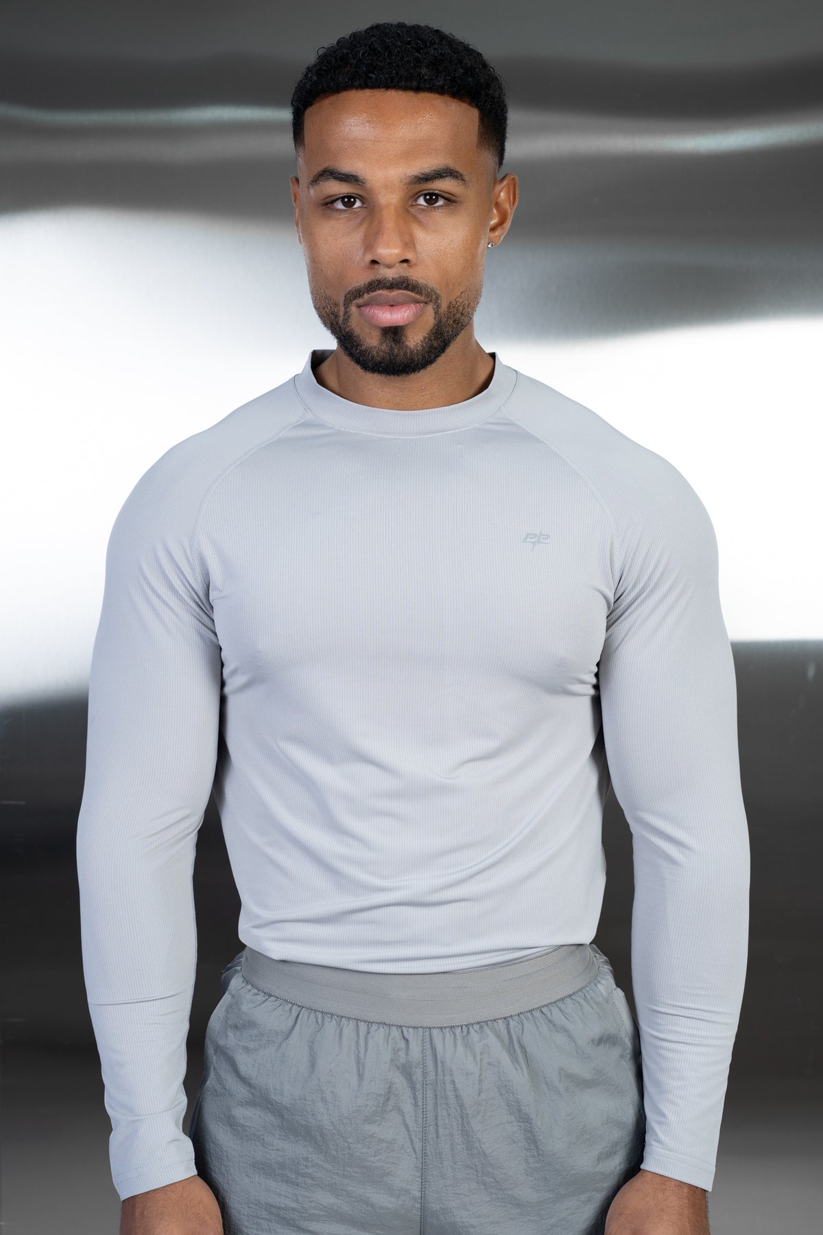 Stride Long Sleeve Training T-Shirt - Grey