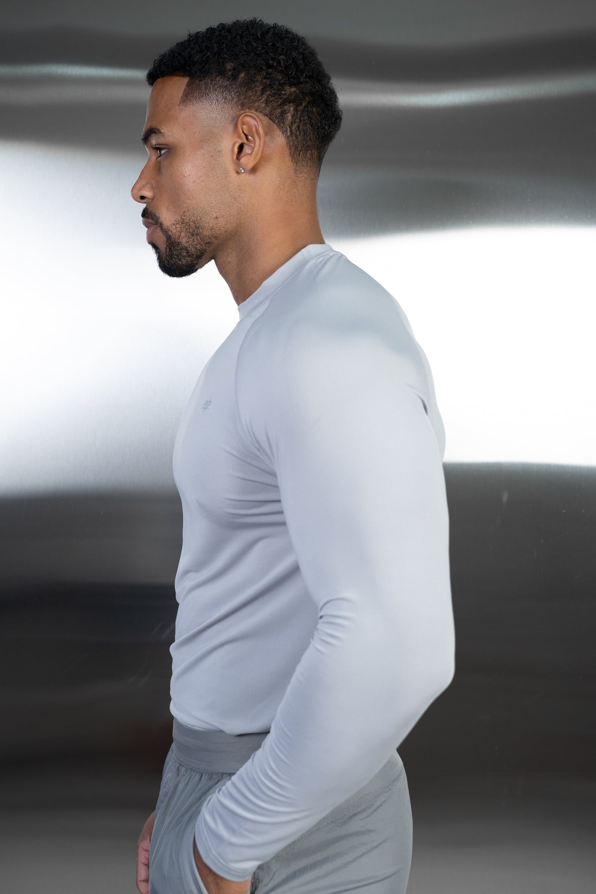 Stride Long Sleeve Training T-Shirt - Grey