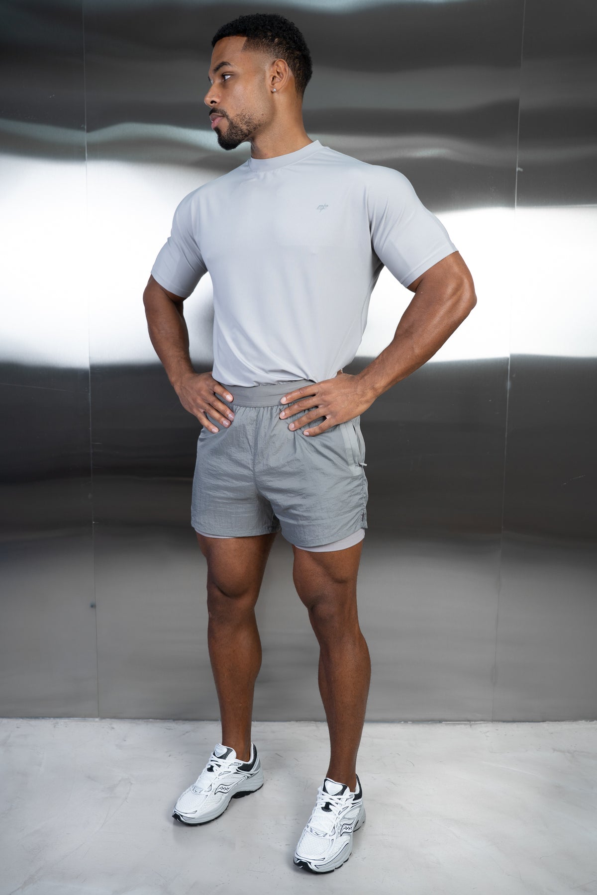 Stride 2-IN-1 Translucent Short - Grey