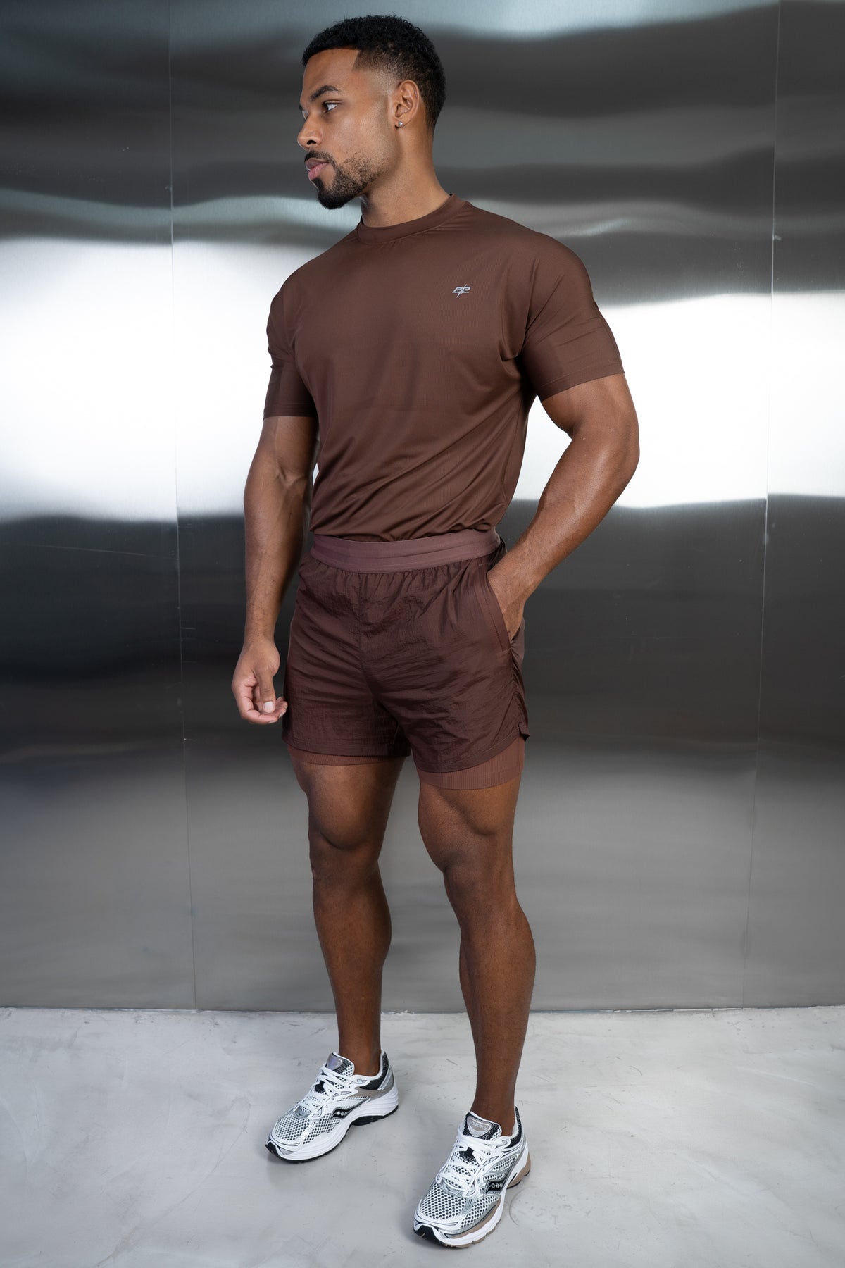 Stride 2-IN-1 Translucent Short - Mocha