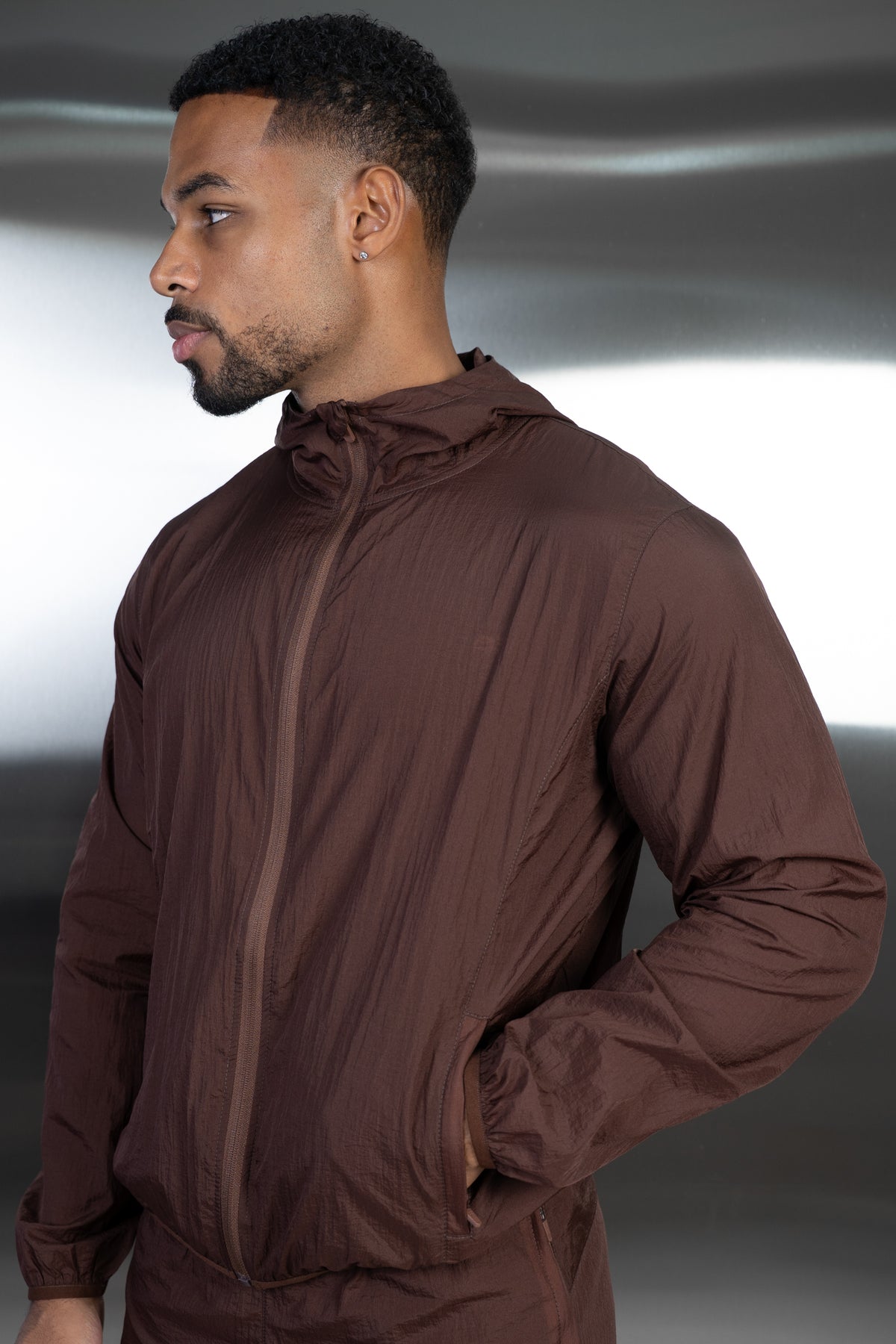 Stride Translucent Windbreaker - Mocha