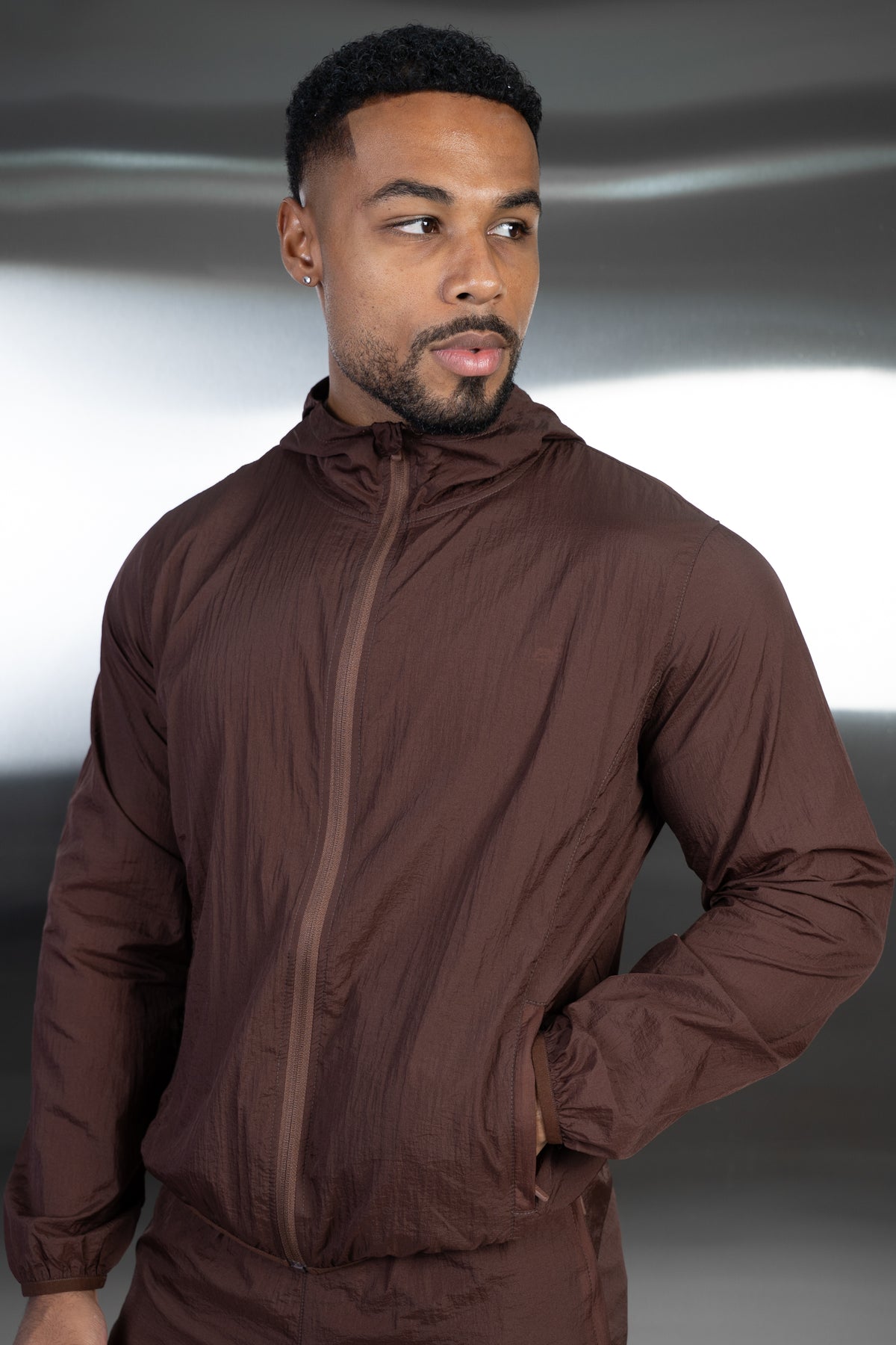 Stride Translucent Windbreaker - Mocha