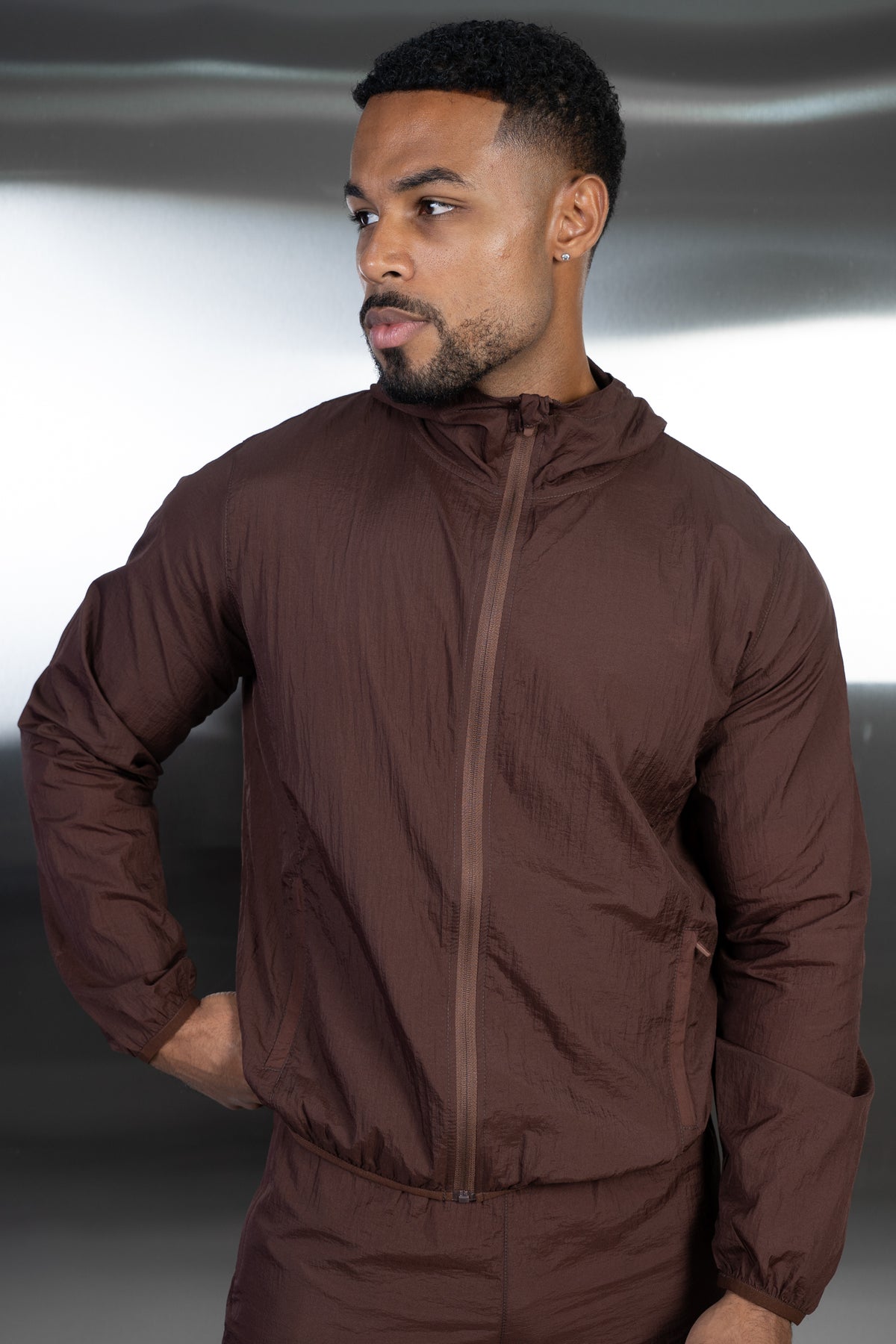 Stride Translucent Windbreaker - Mocha
