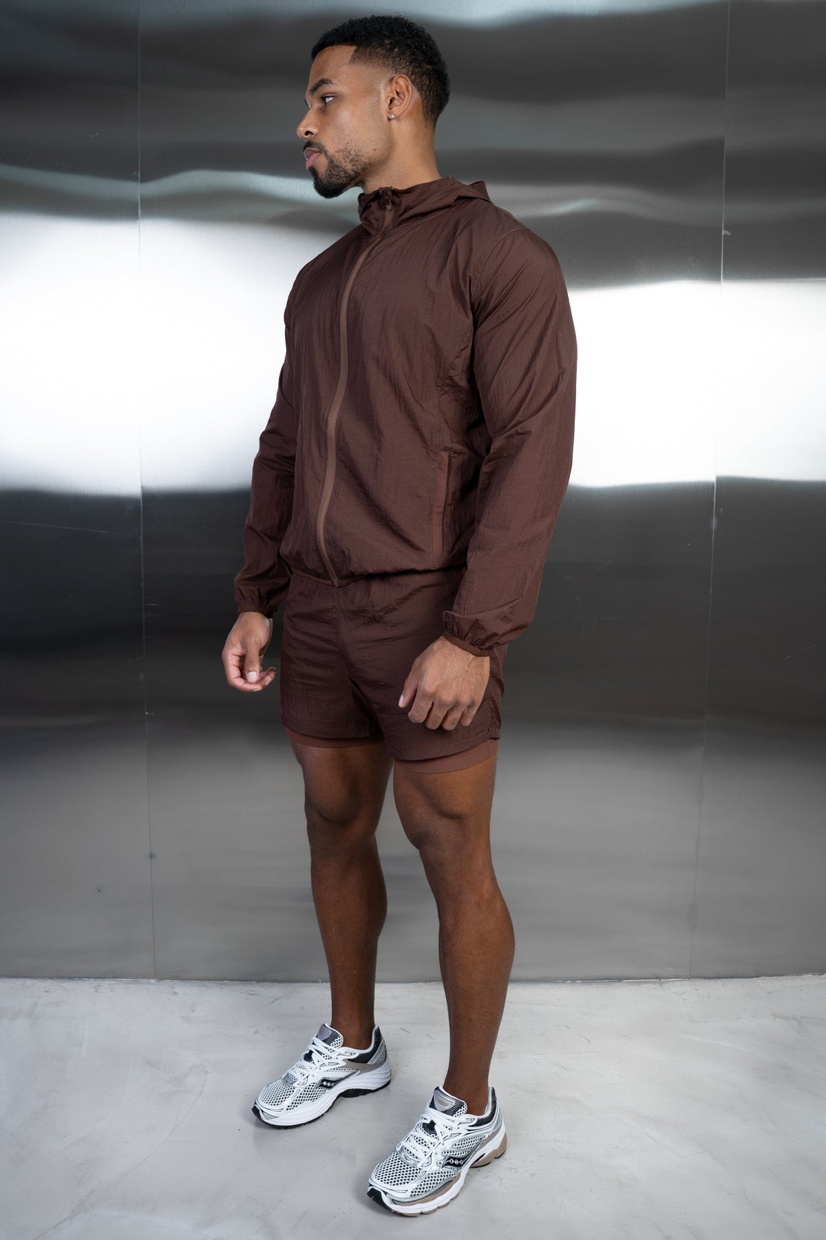 Stride Translucent Windbreaker - Mocha
