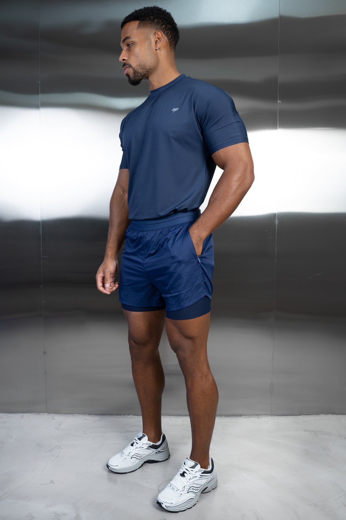 Stride Training T-Shirt - Navy