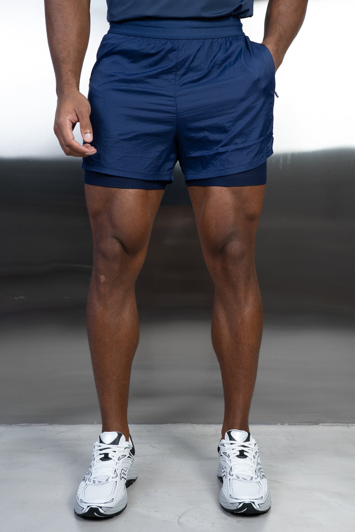 Stride 2-IN-1 Translucent Short - Navy
