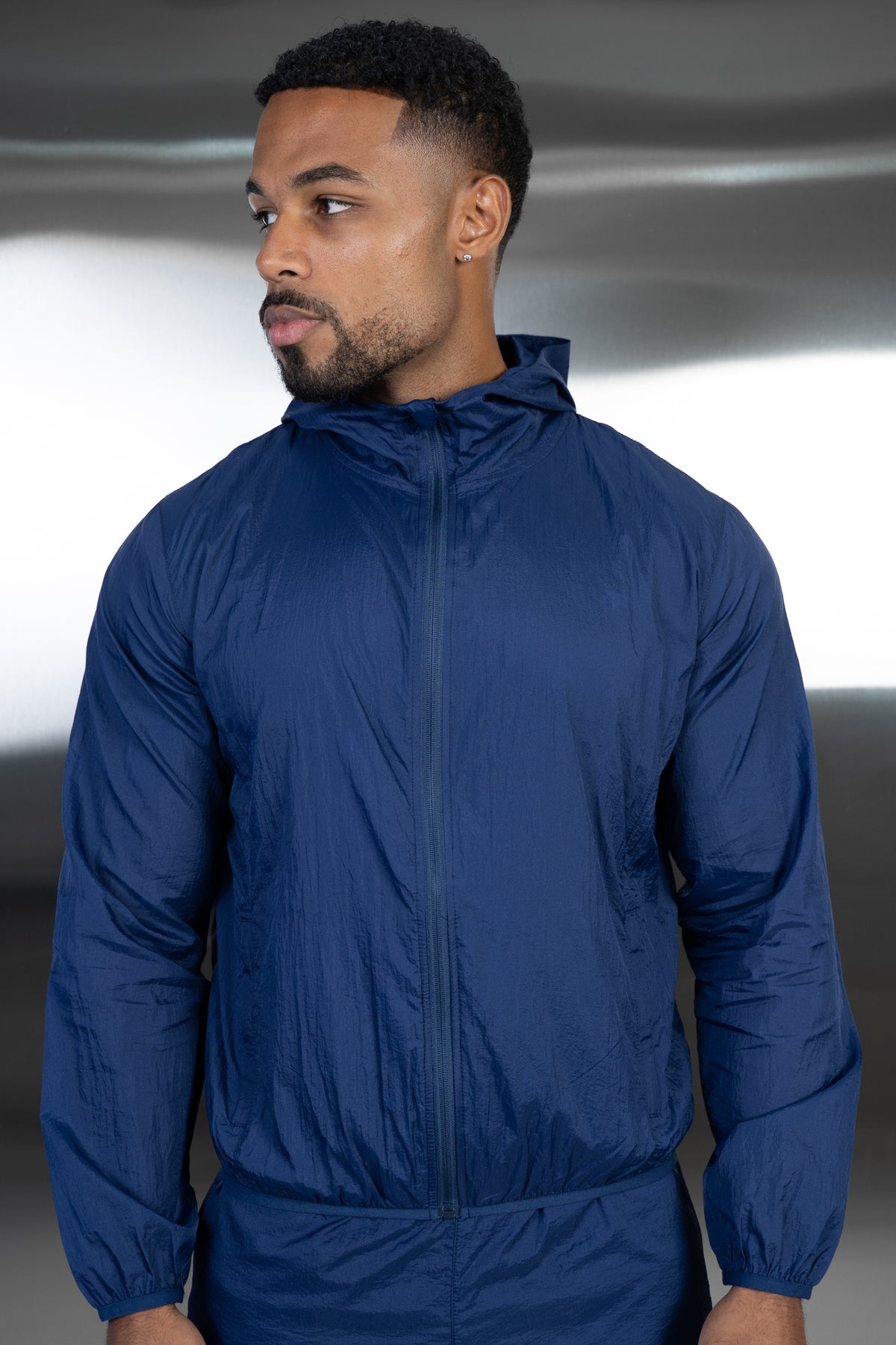 Stride Translucent Windbreaker - Navy