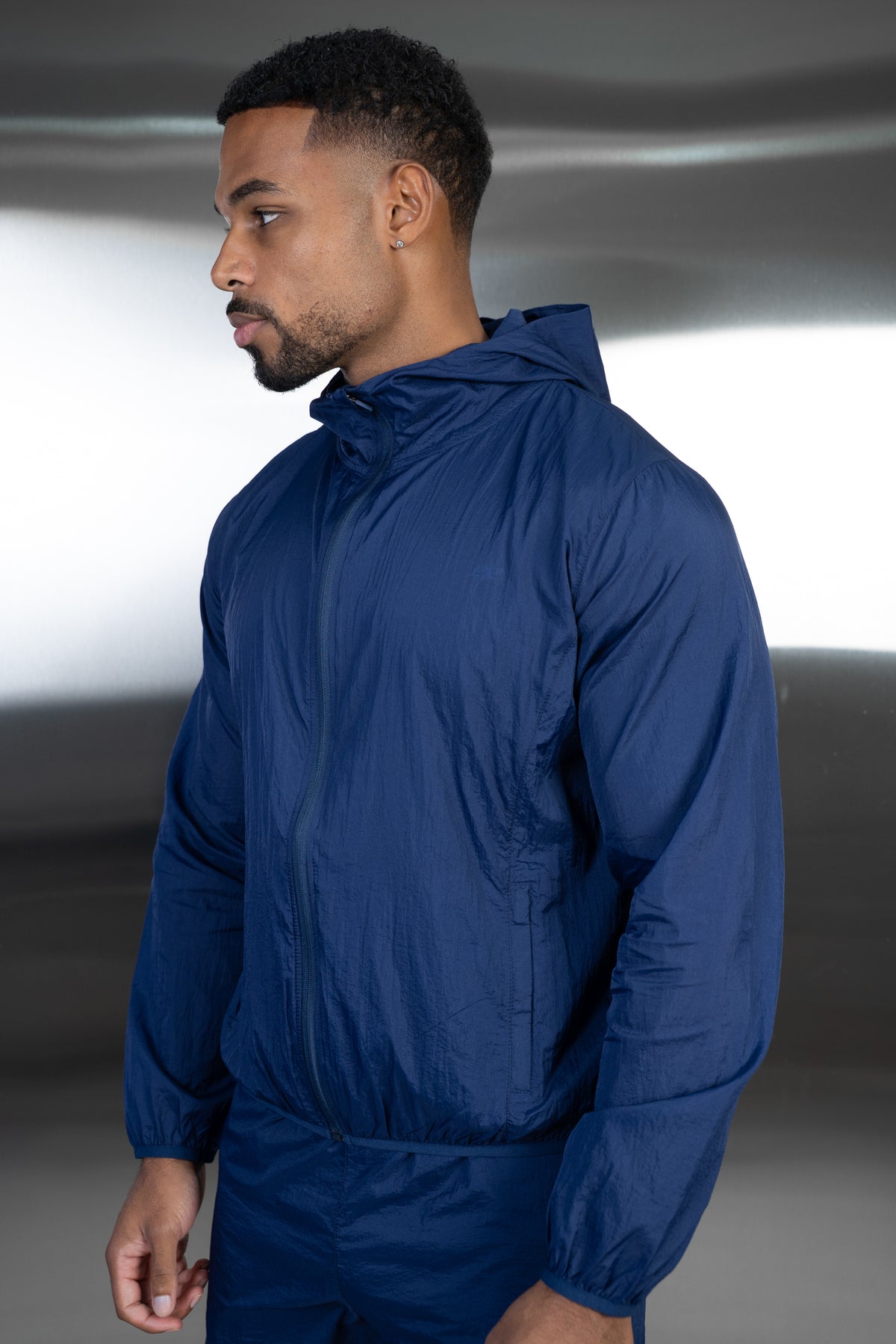 Stride Translucent Windbreaker - Navy
