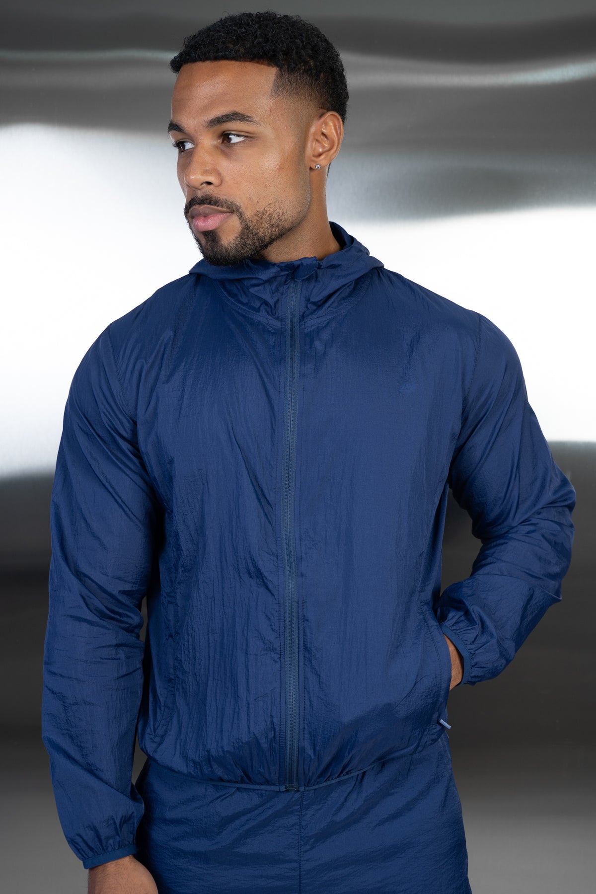 Stride Translucent Windbreaker - Navy