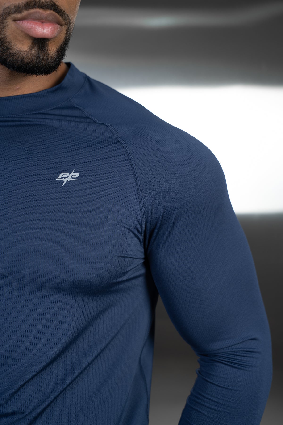 Stride Long Sleeve Training T-Shirt - Navy