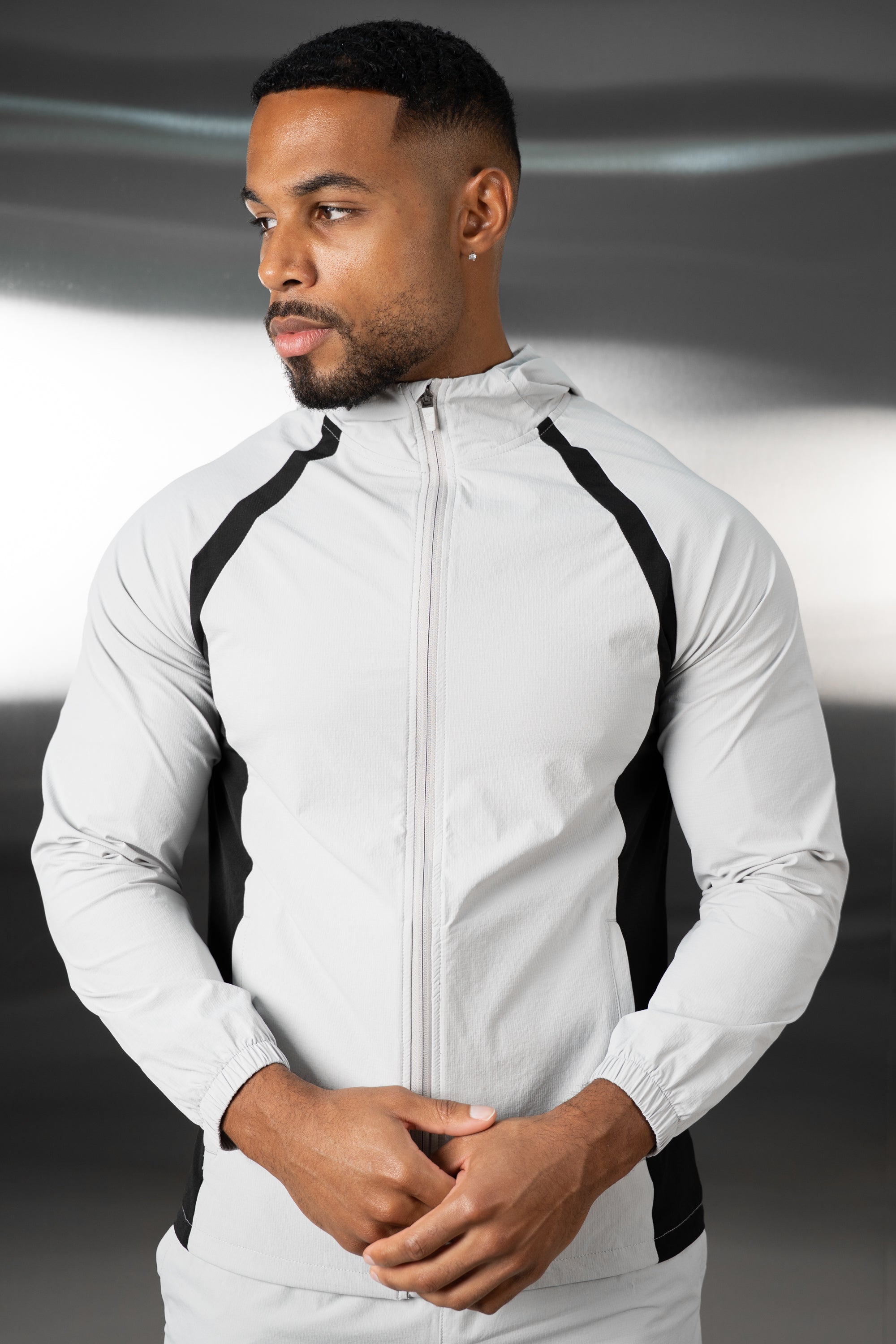 Synergy Technical Windbreaker Jacket - Grey/Black