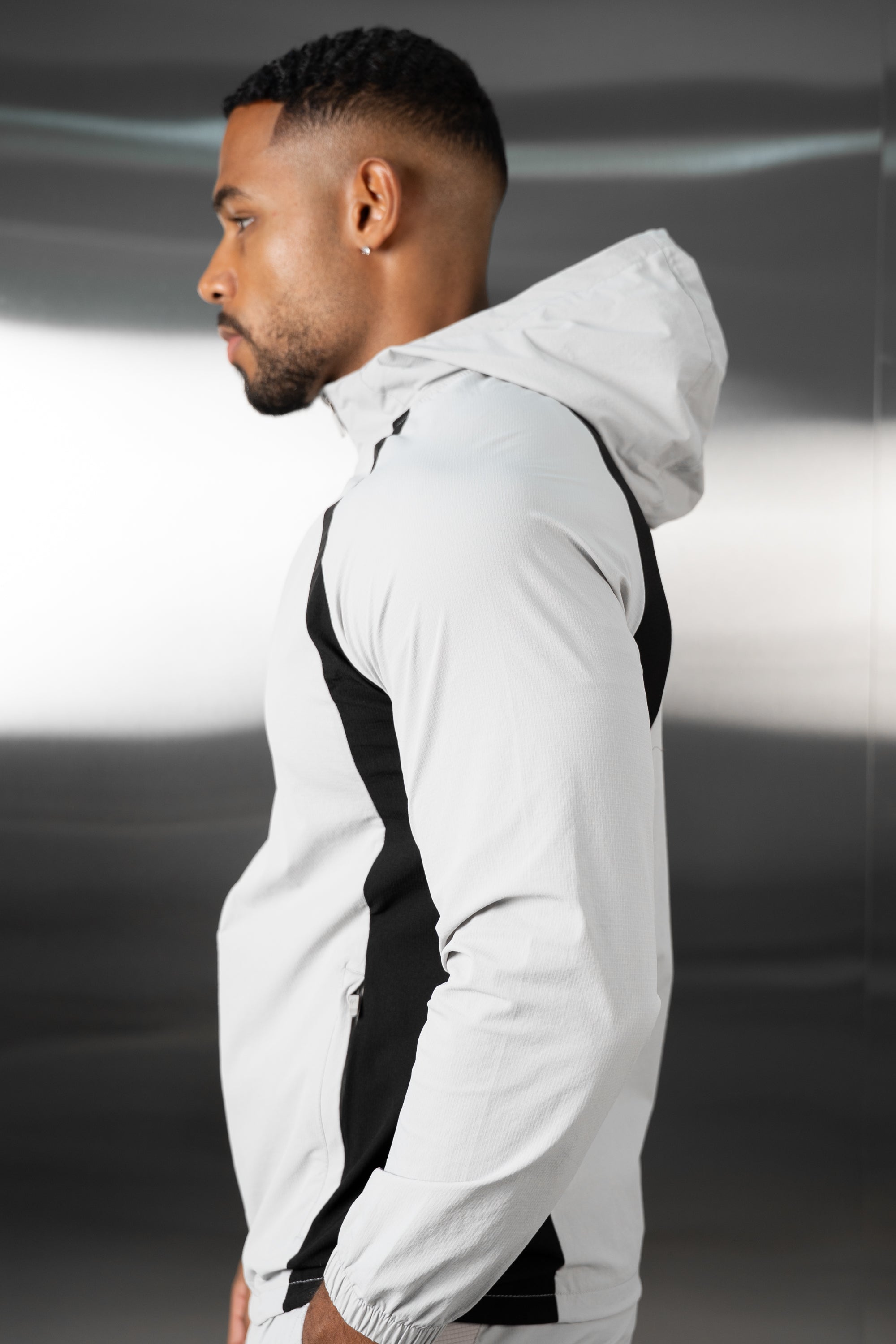 Synergy Technical Windbreaker Jacket - Grey/Black