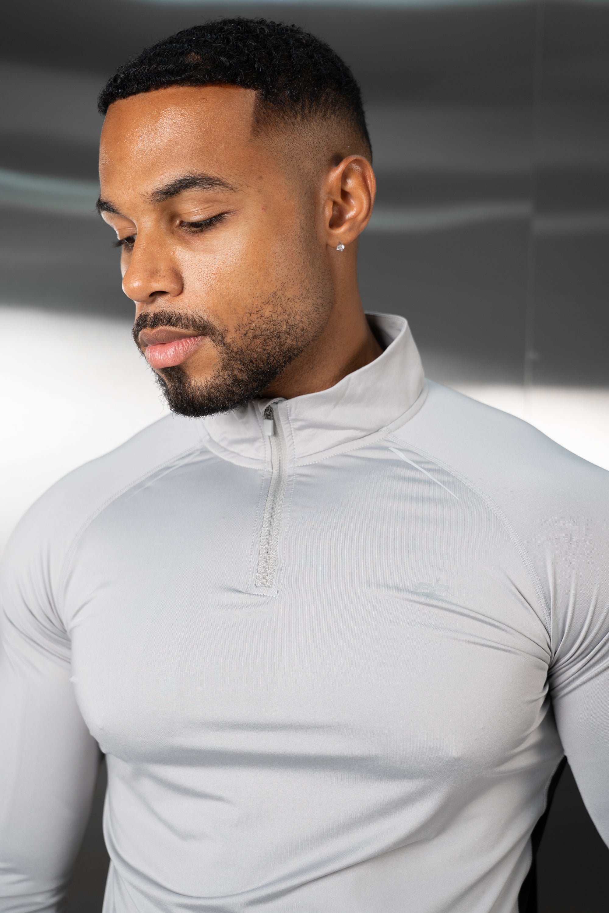 Synergy Quarter Zip Training Top - Grey/Black