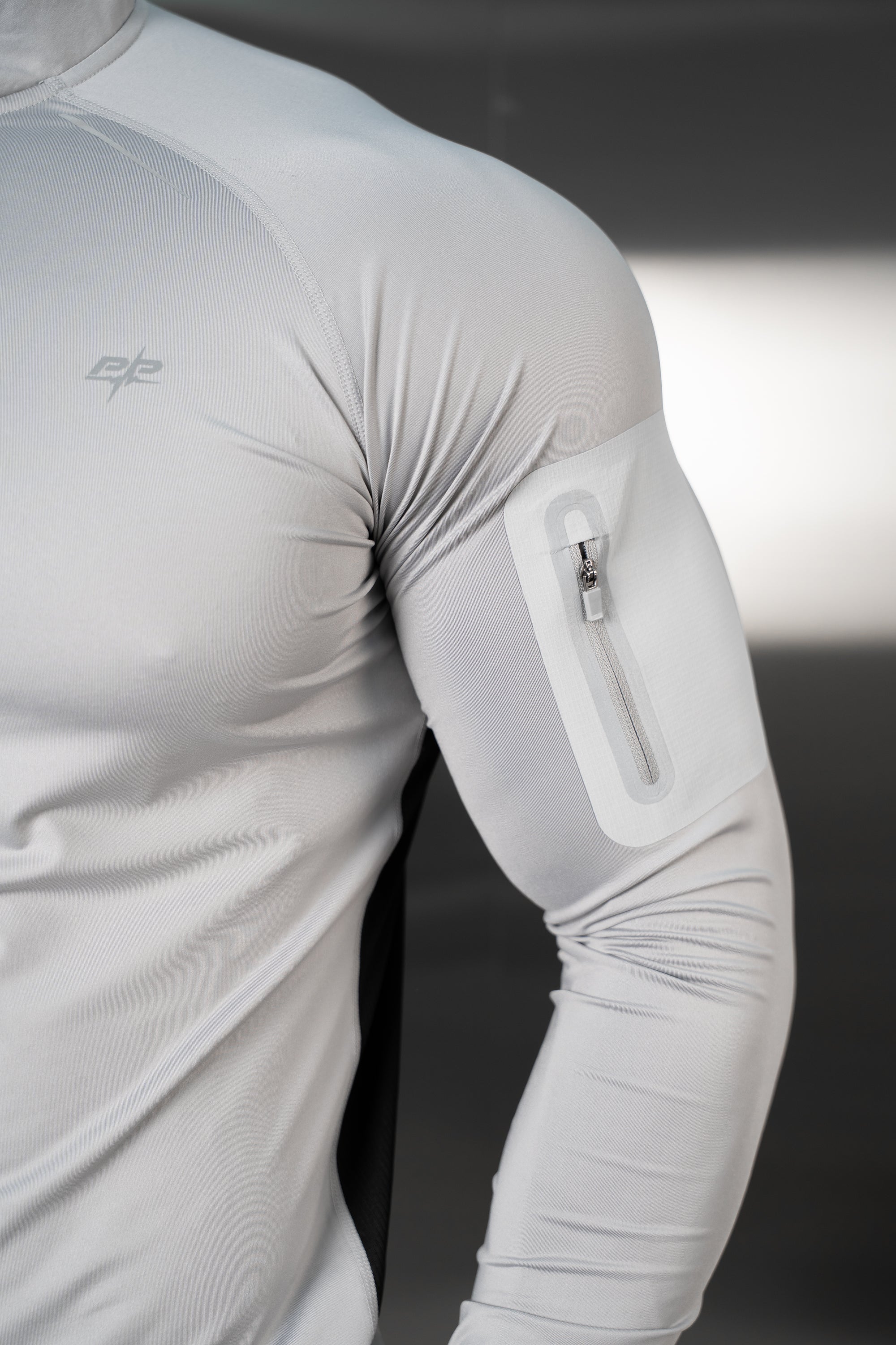 Synergy Quarter Zip Training Top - Grey/Black